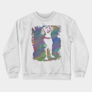 Watercolor Cool dog Crewneck Sweatshirt